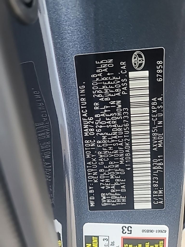 2026 Toyota Camry XSE
