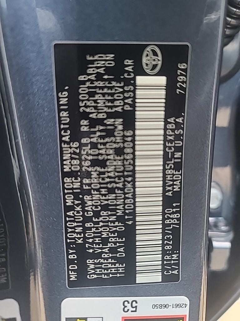 2026 Toyota Camry XSE