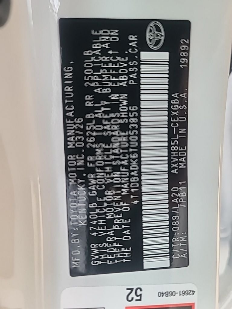 2026 Toyota Camry XLE