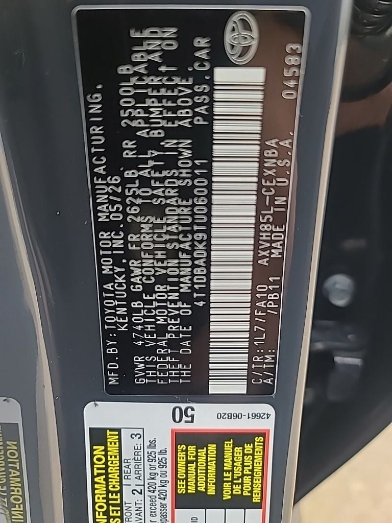2026 Toyota Camry LE