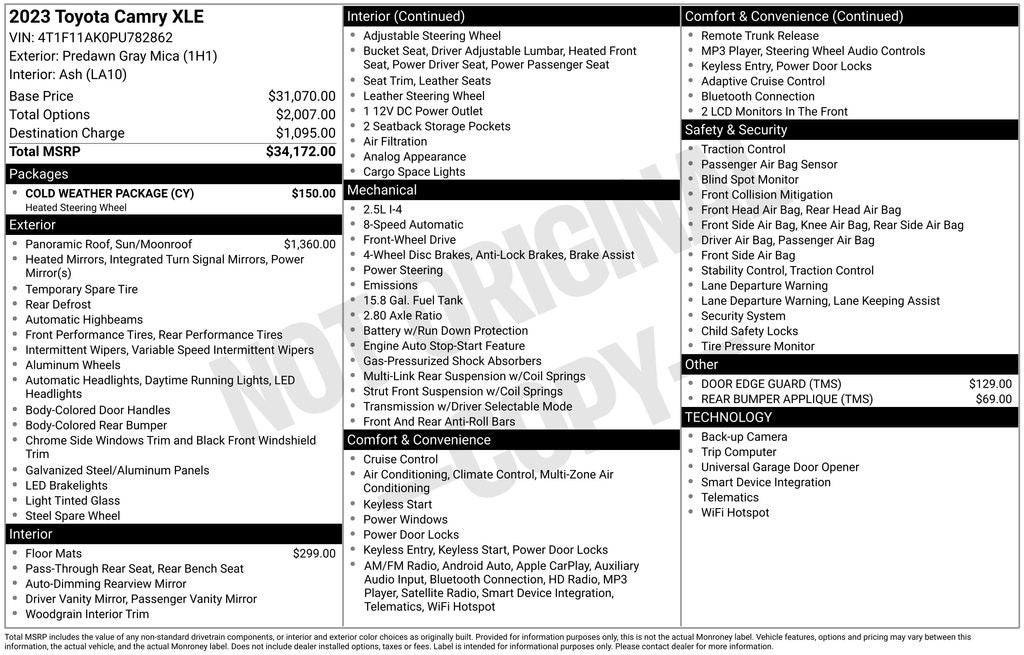2023 Toyota Camry XLE
