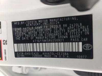 2024 Toyota Camry SE