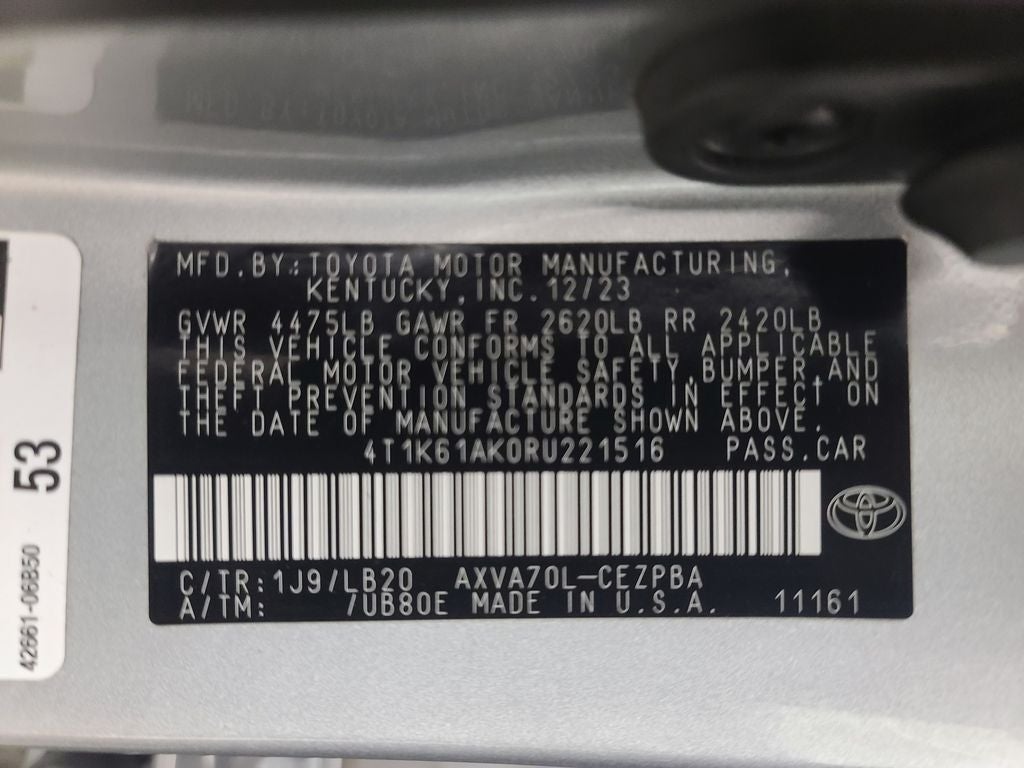 2024 Toyota Camry XSE