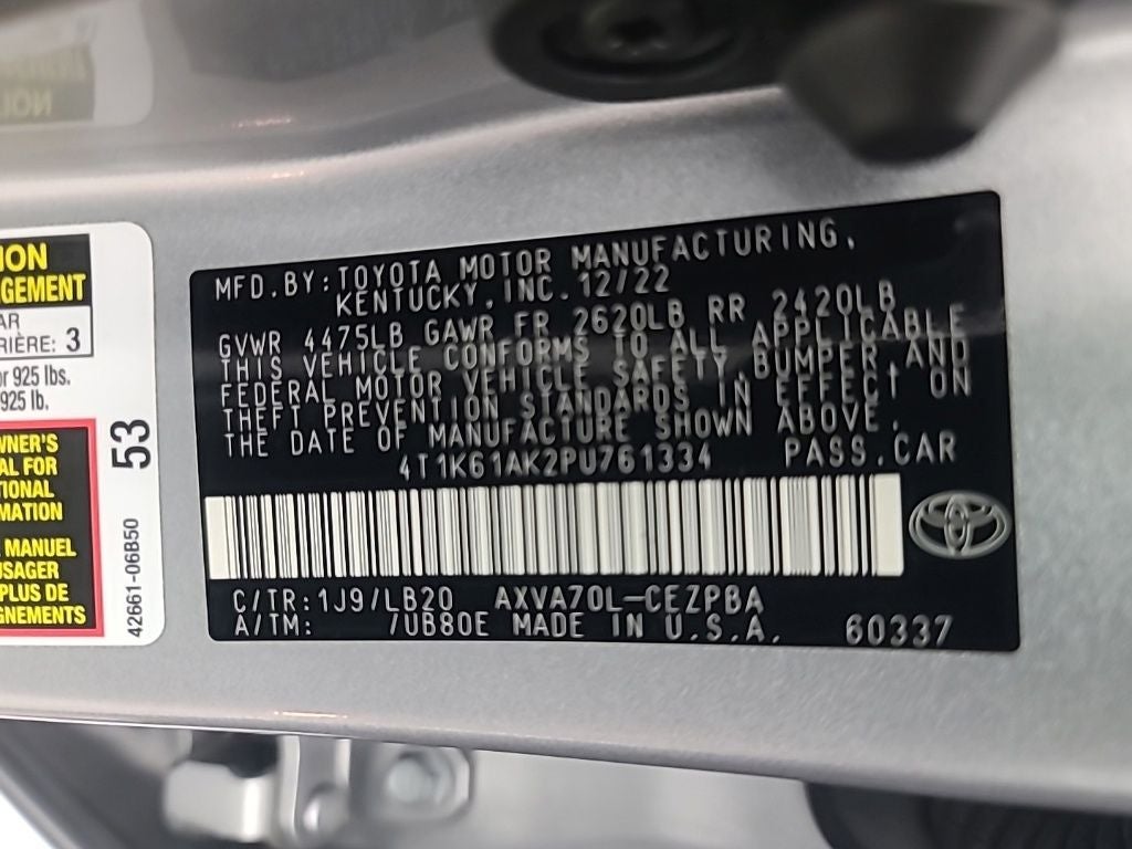 2023 Toyota Camry XSE