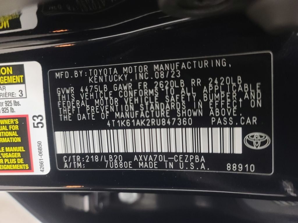 2024 Toyota Camry XSE