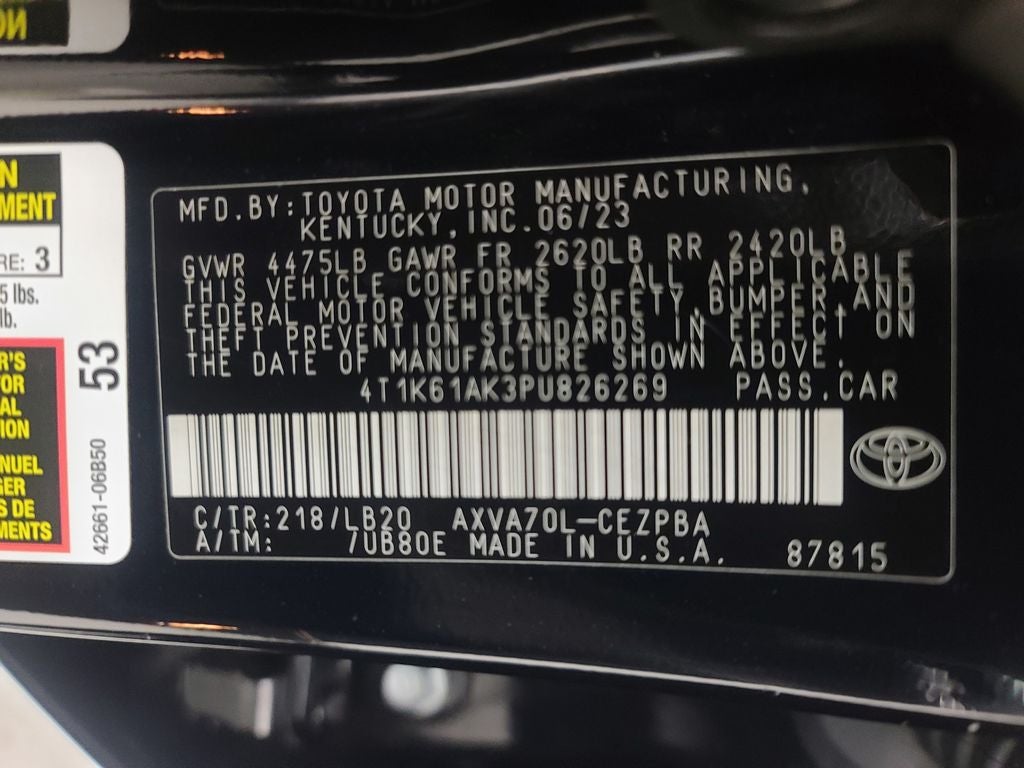 2023 Toyota Camry XSE