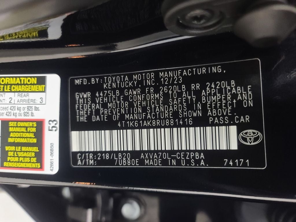 2024 Toyota Camry XSE