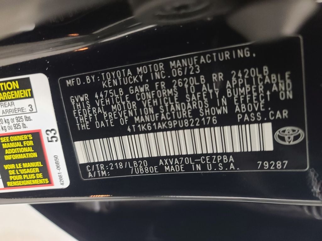 2023 Toyota Camry XSE