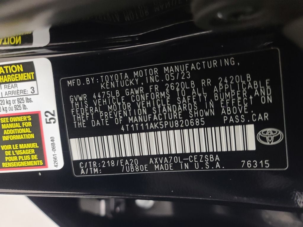 2023 Toyota Camry SE