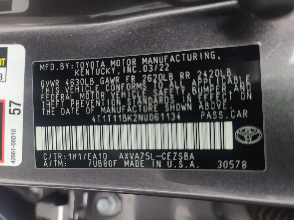 2022 Toyota Camry SE