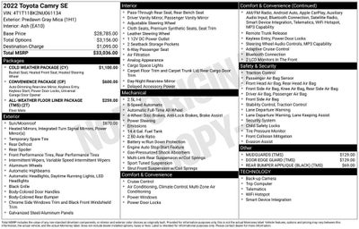2022 Toyota Camry SE