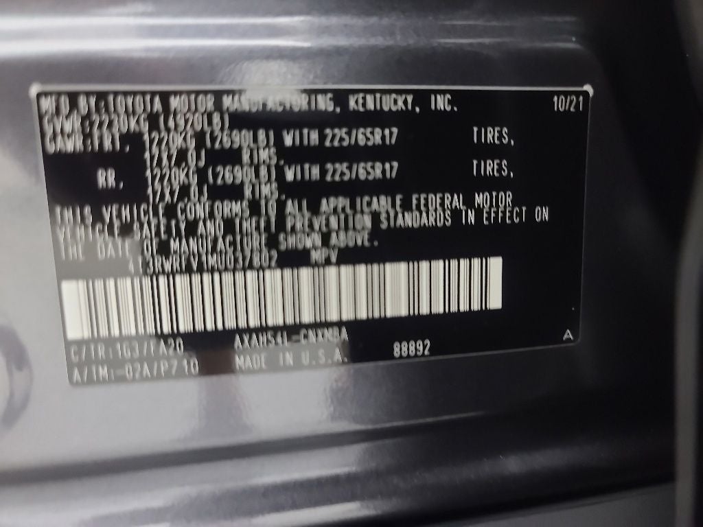 2021 Toyota RAV4 HYBRID XLE