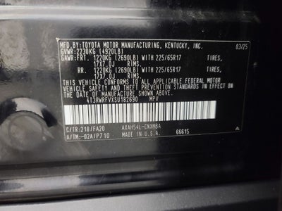 2025 Toyota RAV4 Hybrid XLE