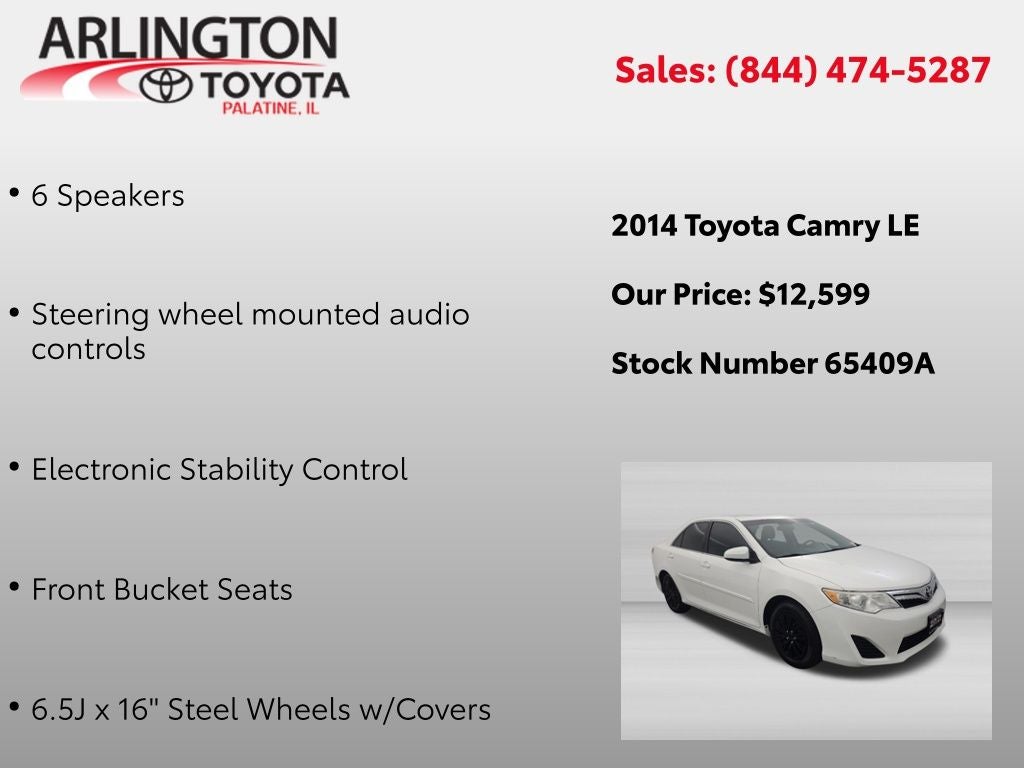 2014 Toyota Camry LE 2014.5