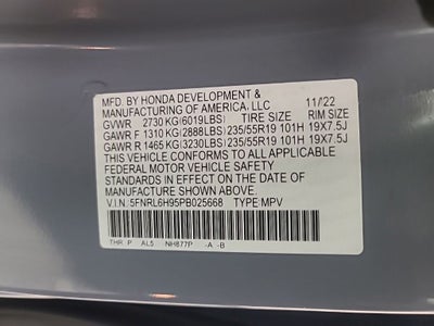 2023 Honda Odyssey Elite