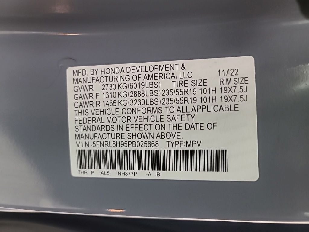 2023 Honda Odyssey Elite