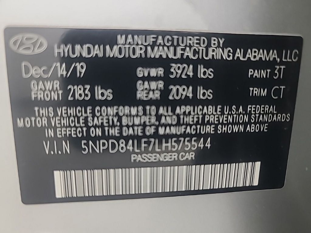 2020 Hyundai Elantra SEL