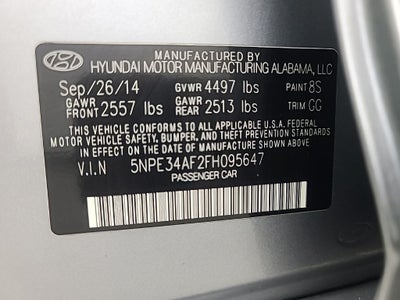 2015 Hyundai Sonata Limited