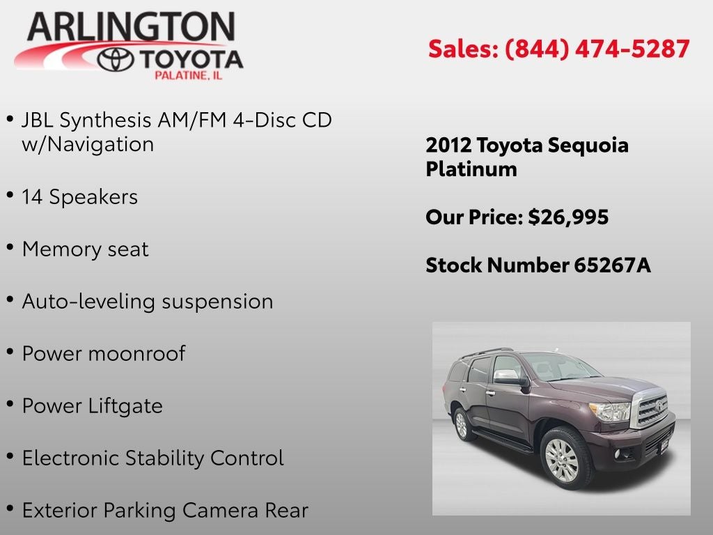 2012 Toyota SEQUOIA Platinum