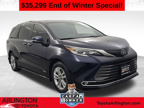 2021 Toyota Sienna Platinum 7 Passenger