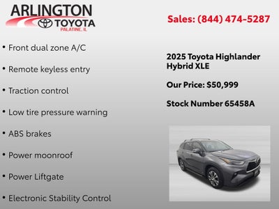 2025 Toyota Highlander Hybrid XLE