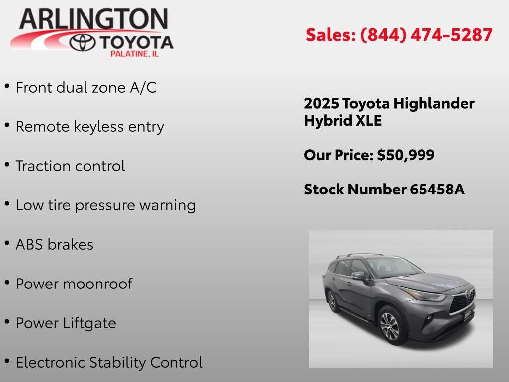 2025 Toyota Highlander Hybrid XLE