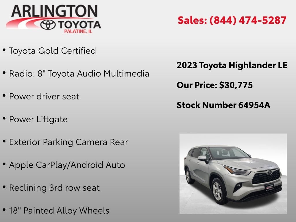 2023 Toyota Highlander LE