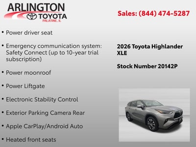 2026 Toyota Highlander XLE