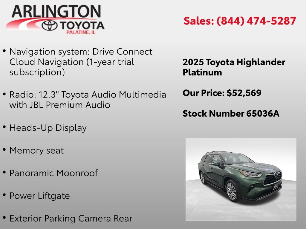 2025 Toyota Highlander Platinum