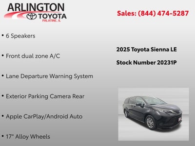 2025 Toyota Sienna LE 8 Passenger