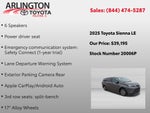 2025 Toyota SIENNA LE LE 8 Passenger