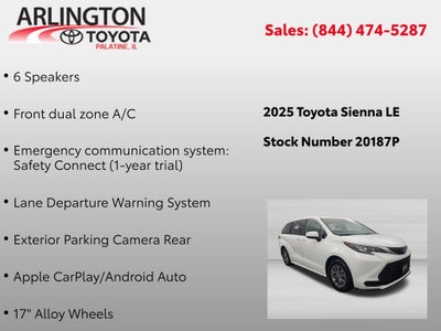 2025 Toyota Sienna LE 8 Passenger