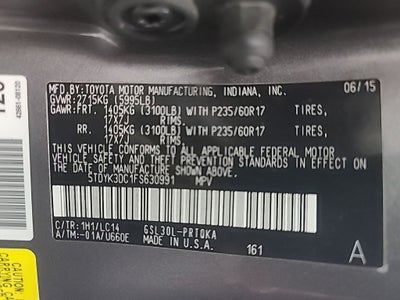 2015 Toyota Sienna L 7 Passenger