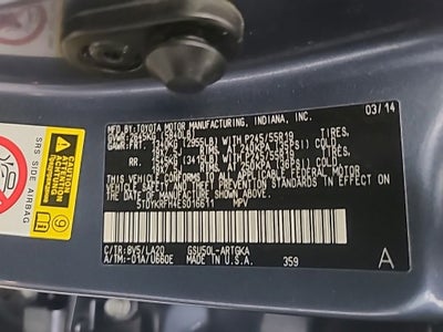 2014 Toyota HIGHLANDER Limited