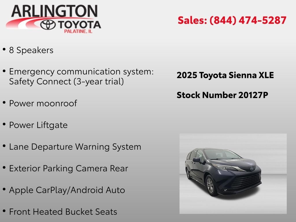 2025 Toyota Sienna XLE 8 Passenger