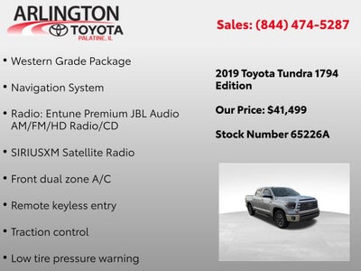 2019 Toyota Tundra 1794 CrewMax