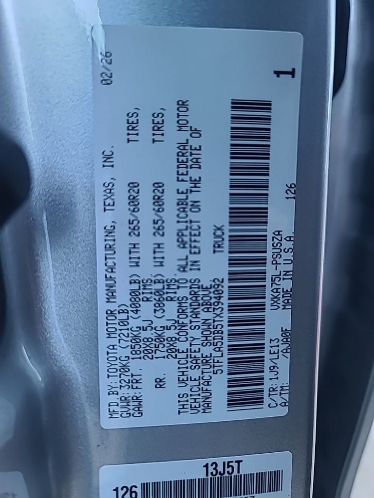 2026 Toyota Tundra SR5