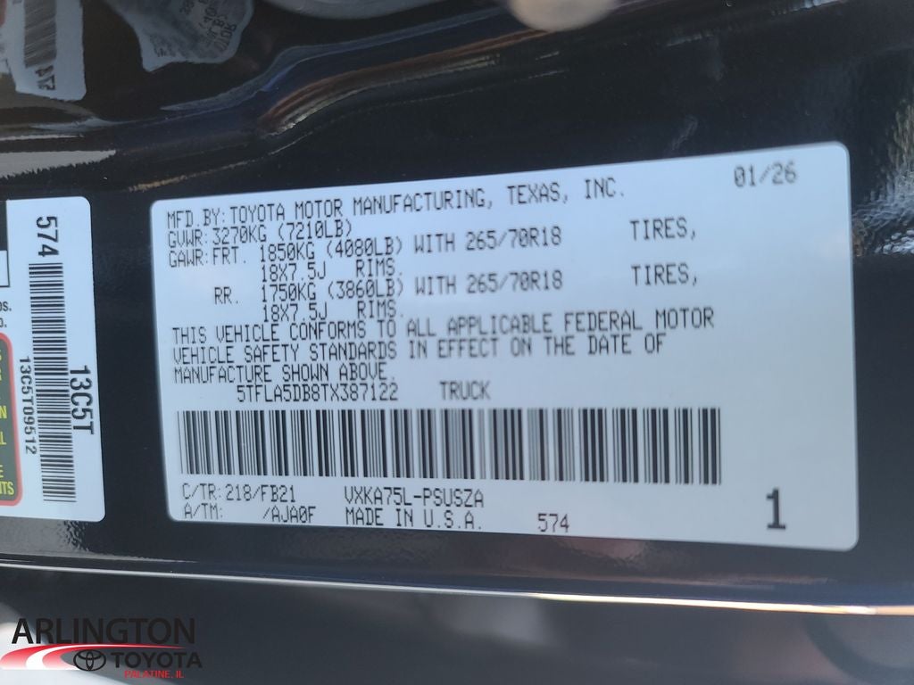 2026 Toyota Tundra SR5