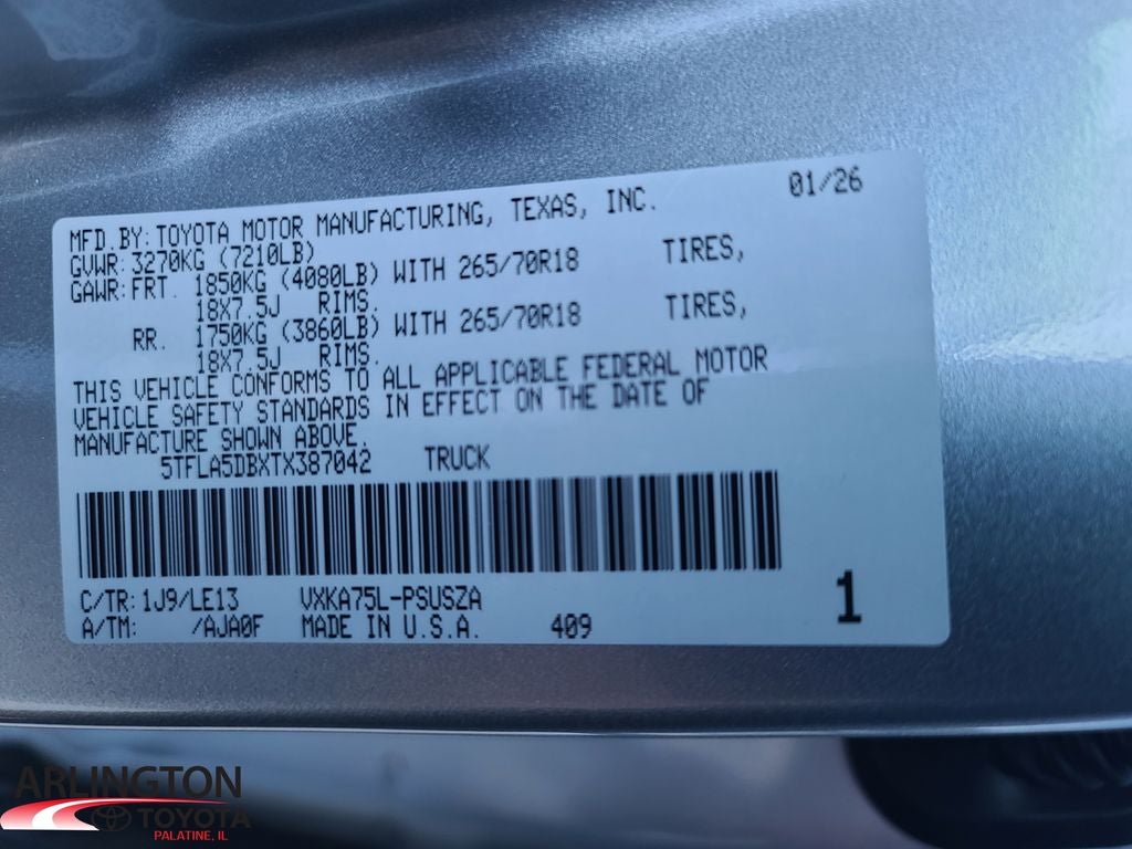 2026 Toyota Tundra SR5