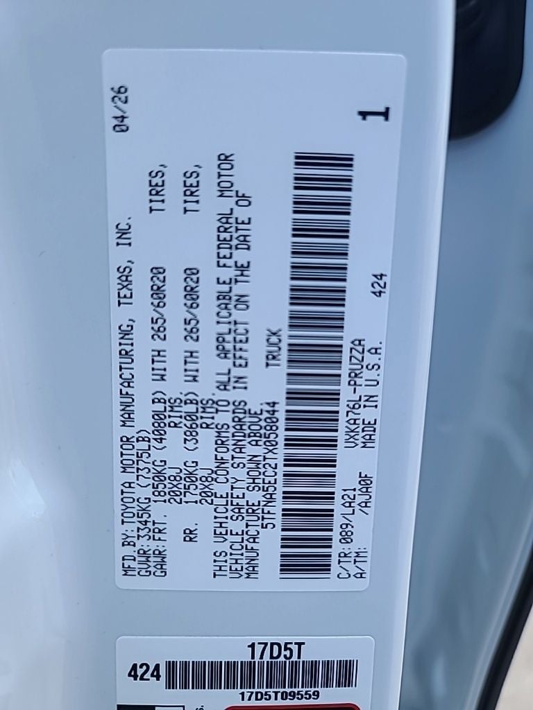 2026 Toyota Tundra Platinum