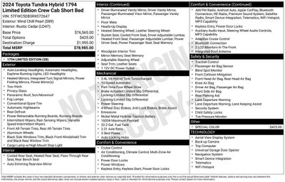 2024 Toyota Tundra i-FORCE MAX 1794 Limited Edition