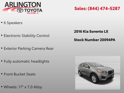 2016 Kia Sorento LX