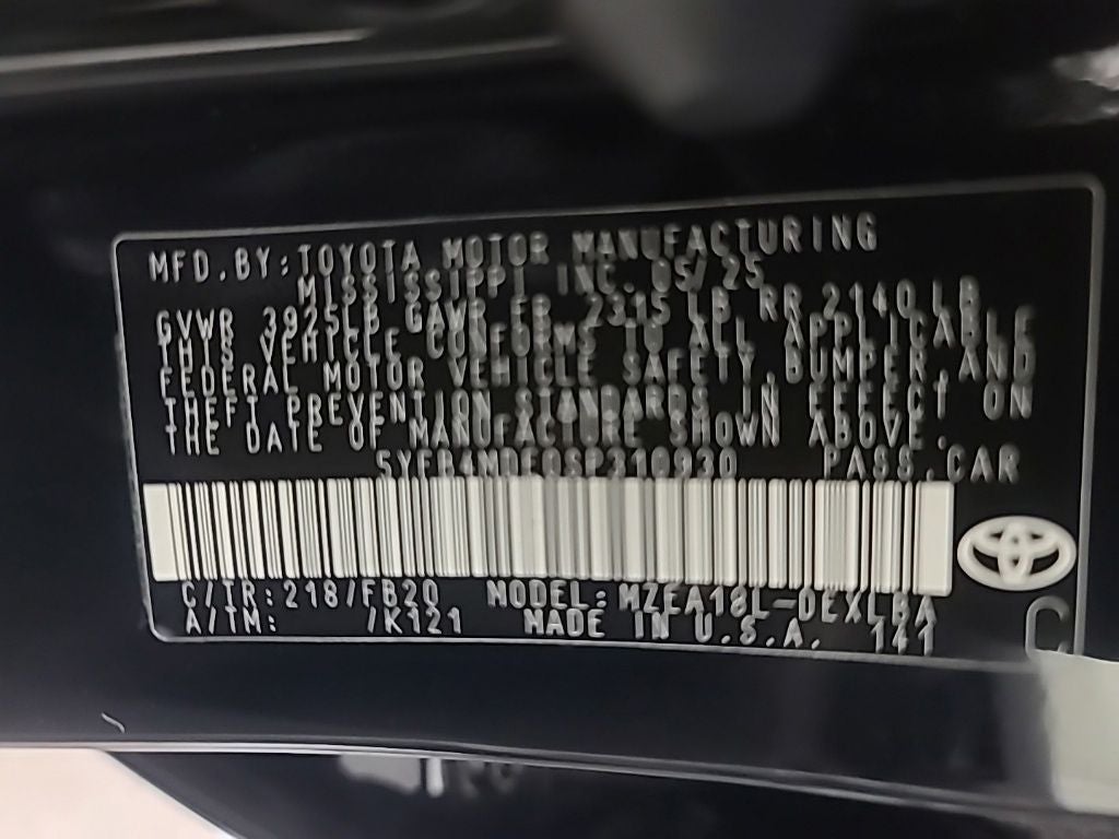 2025 Toyota Corolla LE