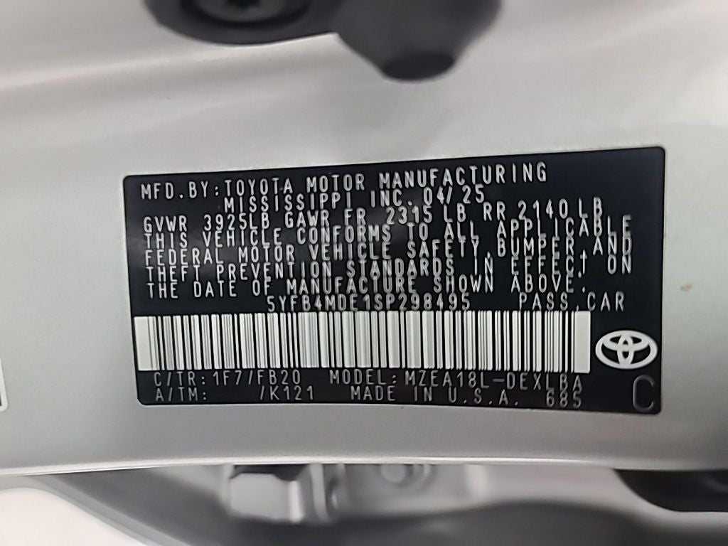 2025 Toyota Corolla LE