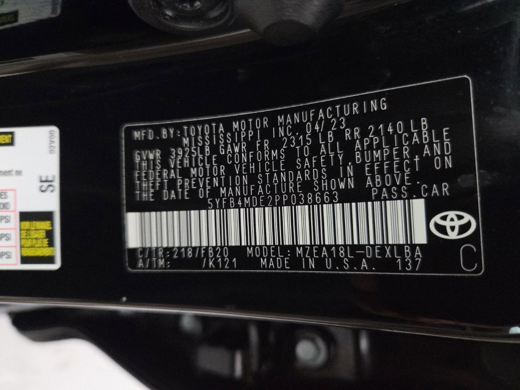 2023 Toyota Corolla LE