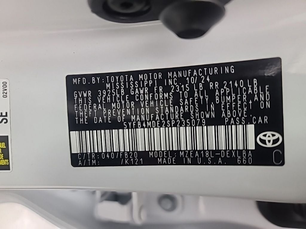 2025 Toyota Corolla LE