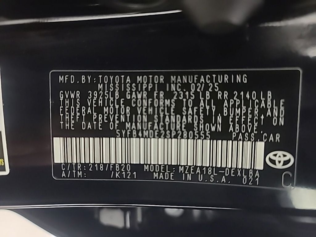 2025 Toyota Corolla LE