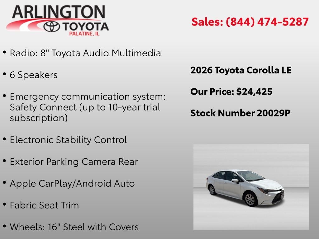 2026 Toyota Corolla LE