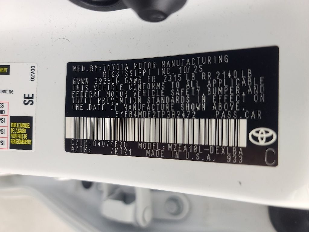 2026 Toyota Corolla LE