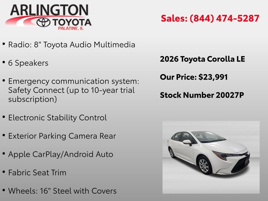 2026 Toyota Corolla LE